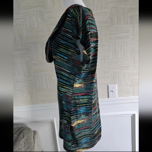 Cato Women's Y2k Look Top Multicolor XL Short Sleeve Scoop Neck - Picture 3 of 4